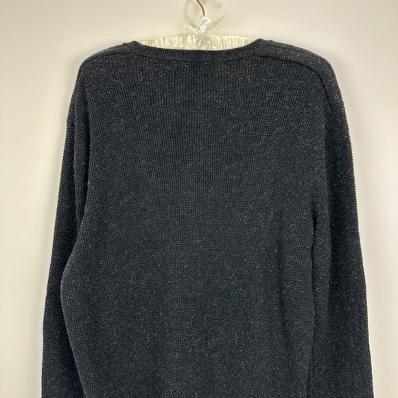 Michael Kors Mens Sweater Wool Blend Crewneck Pullover Large Long Sleeve Black - Picture 7 of 7